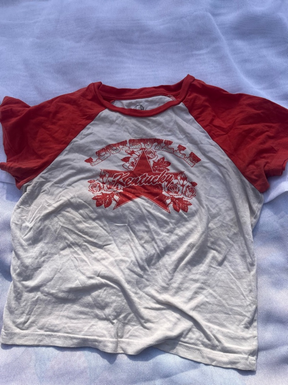 Orange & White Kentucky Baby Tee